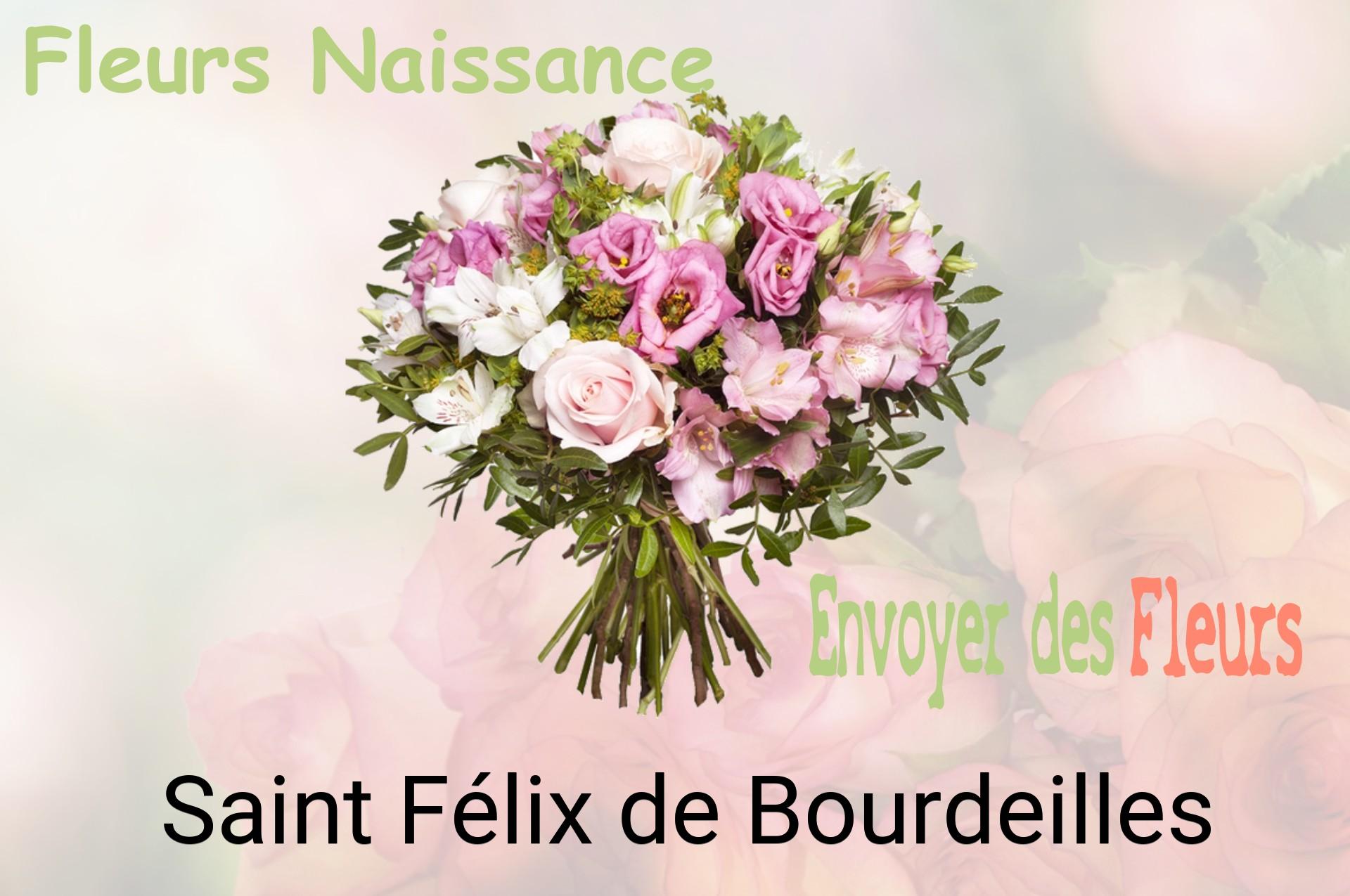 Bouquet de fleurs de naissance livré à Saint-Félix-de-Bourdeilles